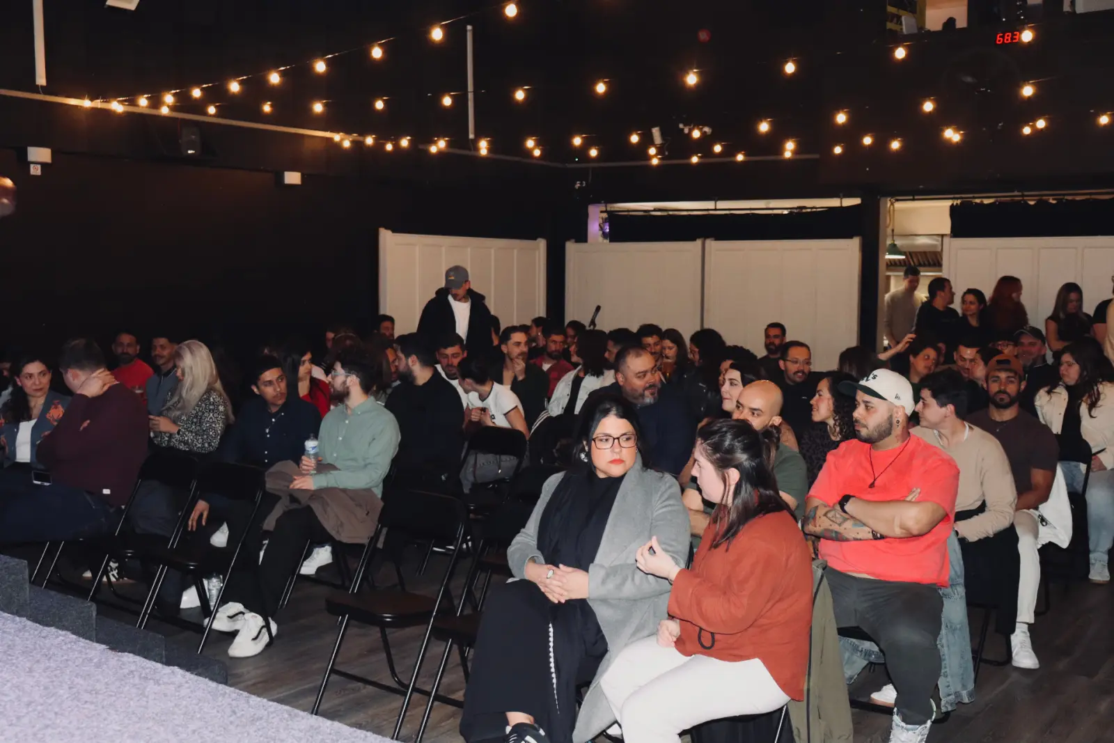 Audience seated during a live show at Kino Events House