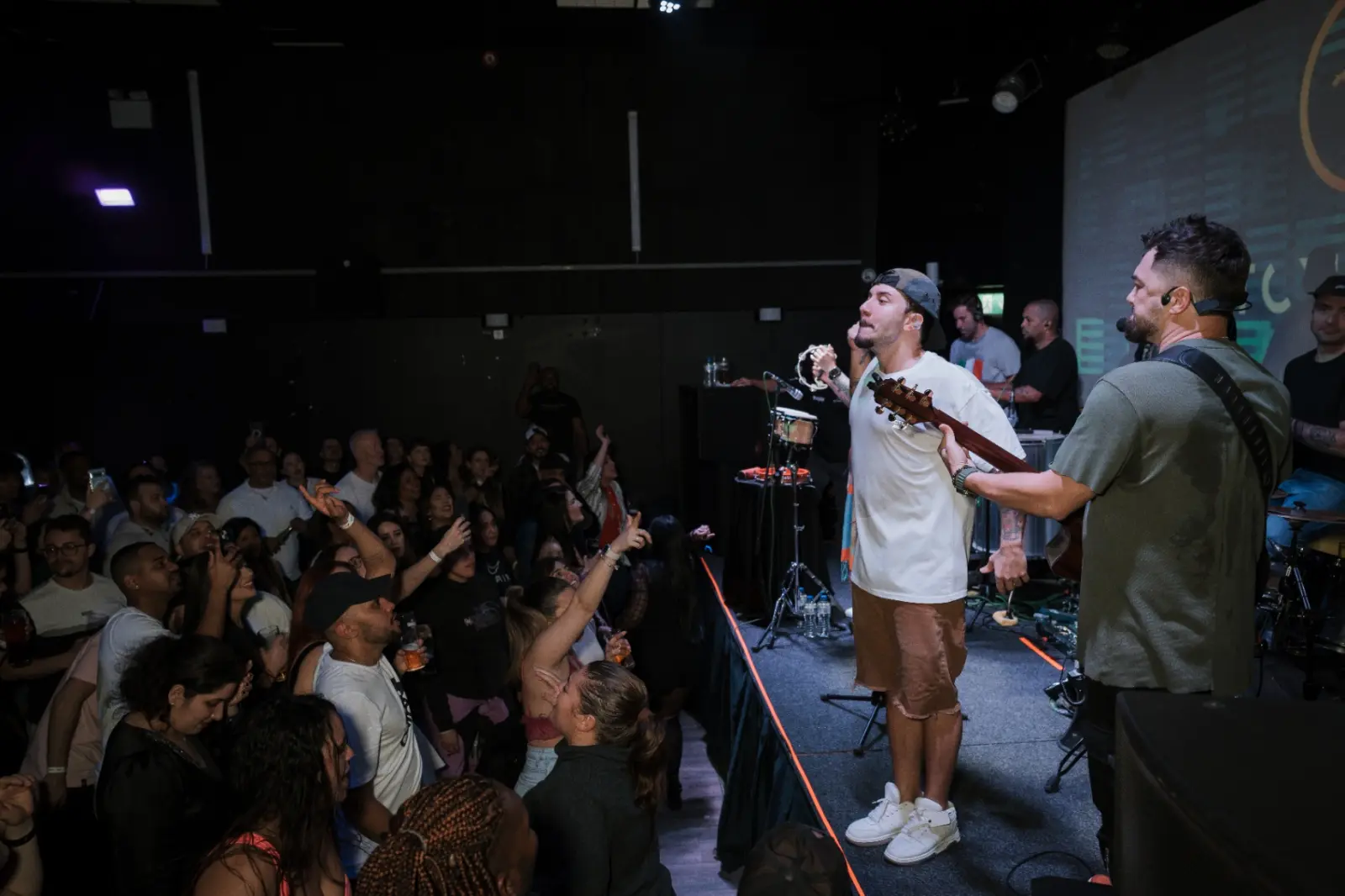 Live band playing on stage at Kino Events House