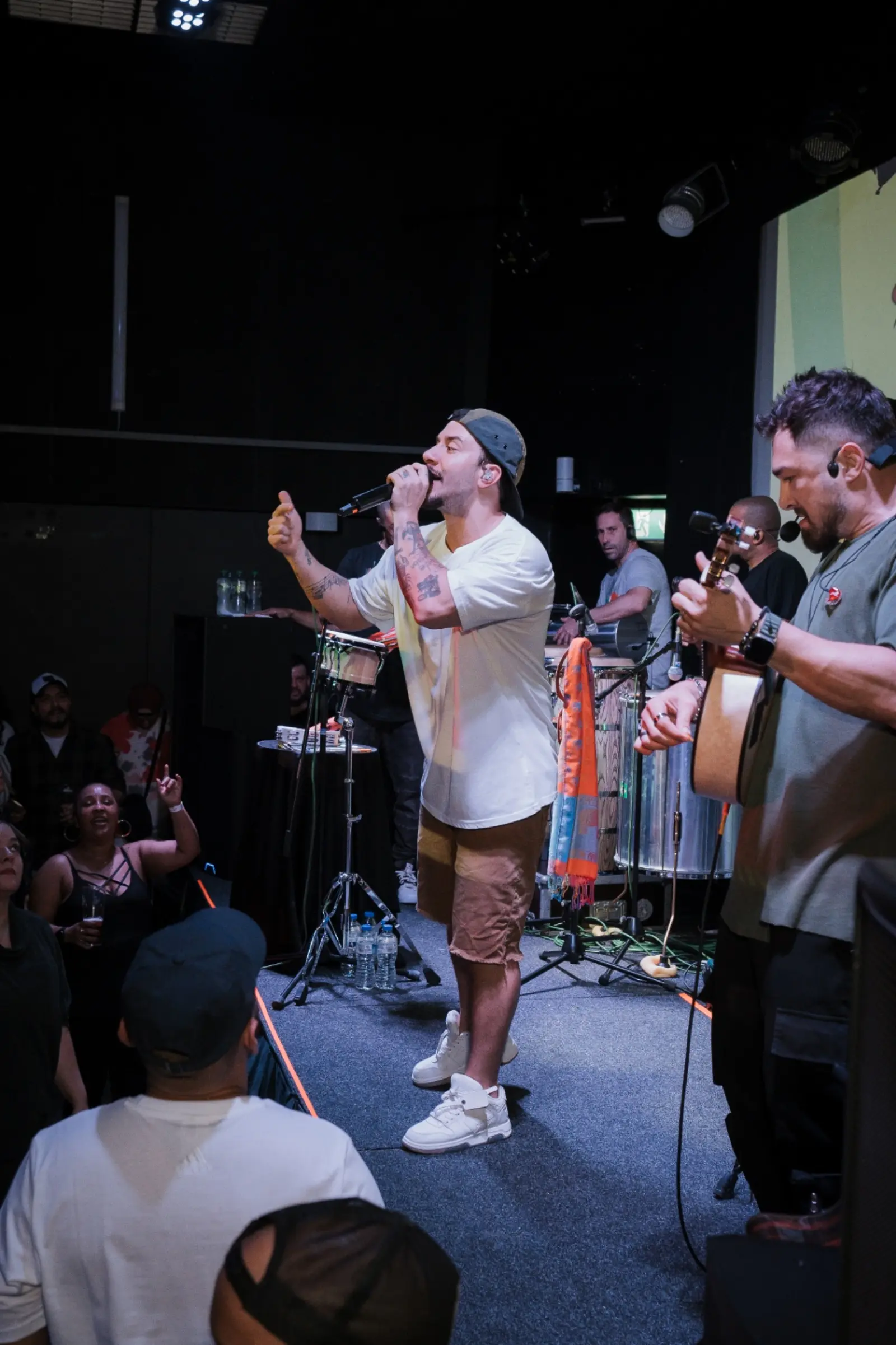 Lead singer performing at Kino Events House